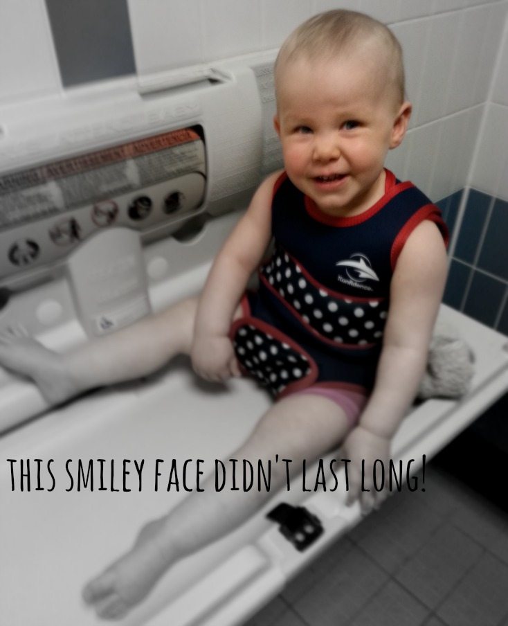 Baby swimming