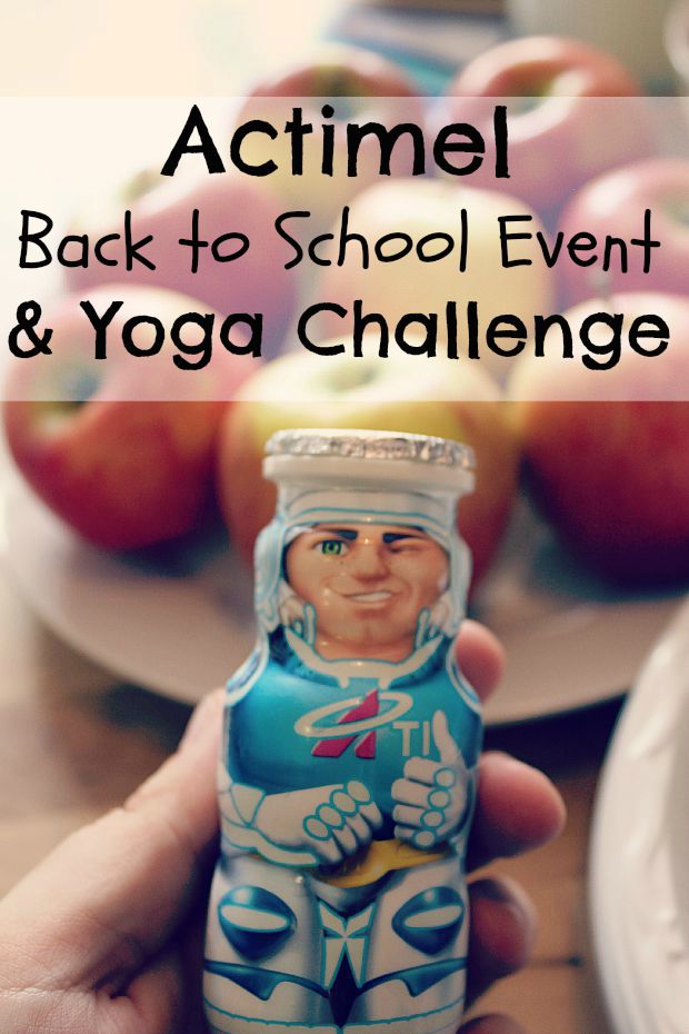 actimel back to school event & yoga challenge