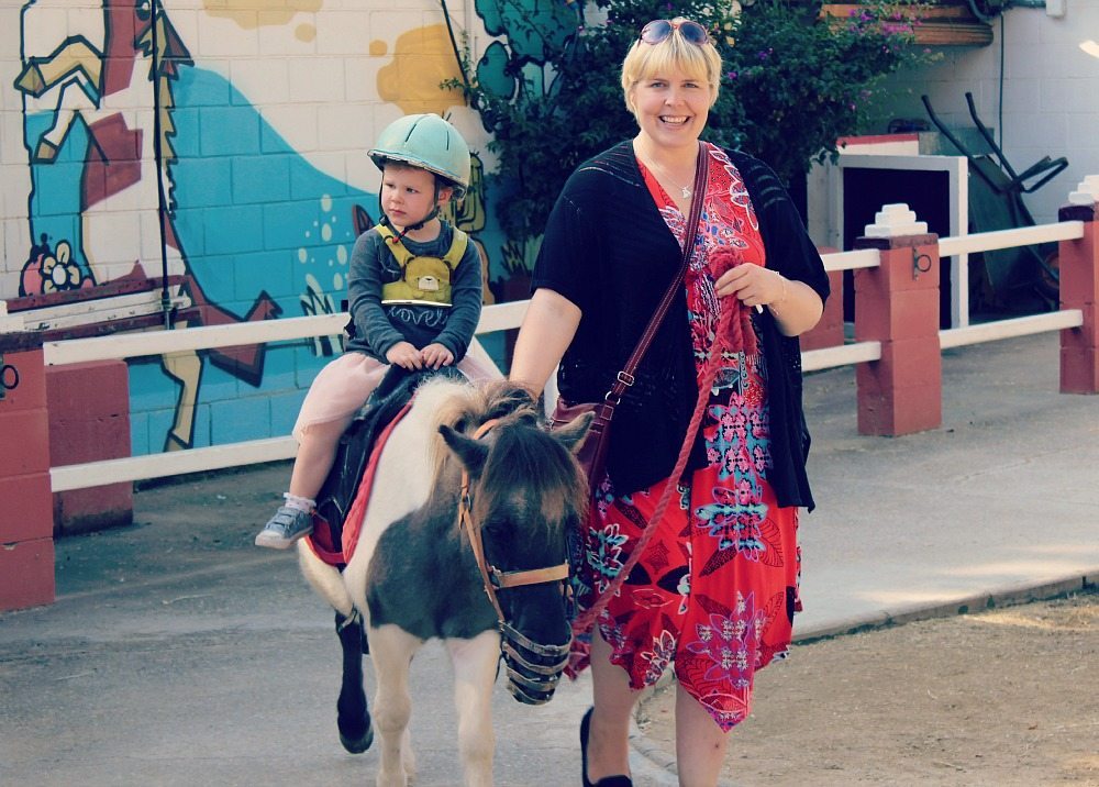 Baby pony riding