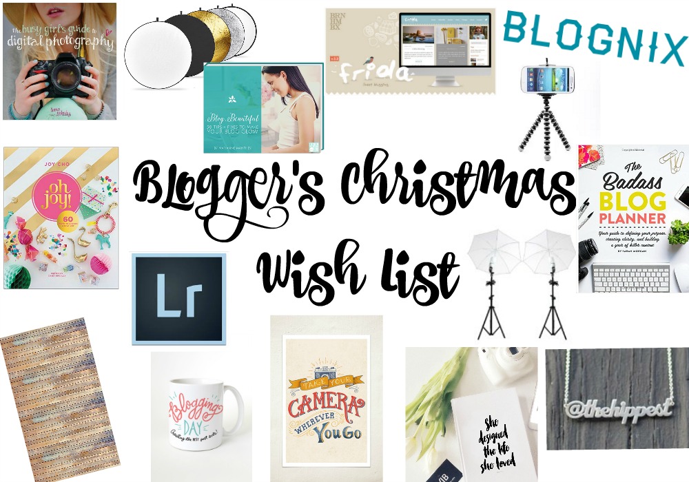 Blogger's Christmas Wish List