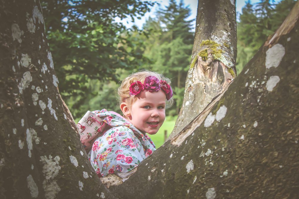 Girl in a tree