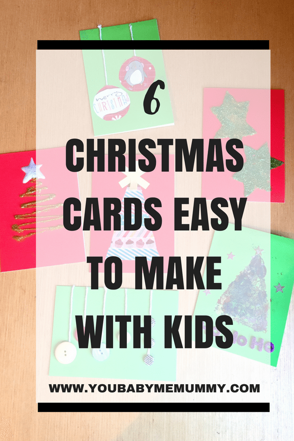 Looking for quick and easy cards to make with your kids this year? Here are 6 ideas which take minimal fuss, are super quick and look great!