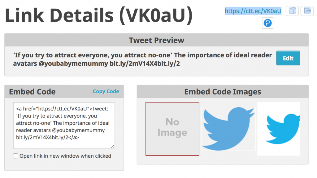 how to make a click to tweet